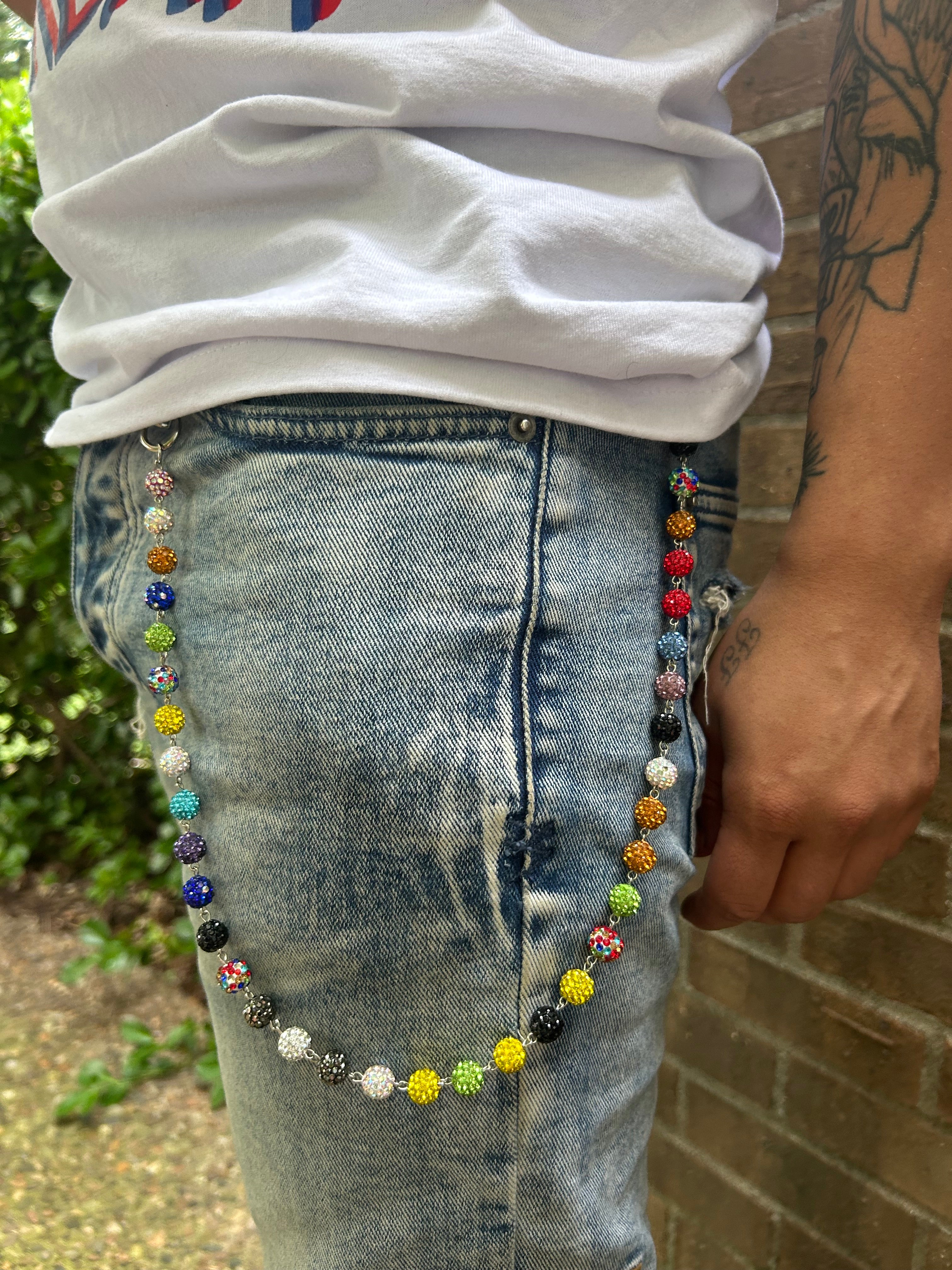 Multi-Color LSD Club Wallet Chain