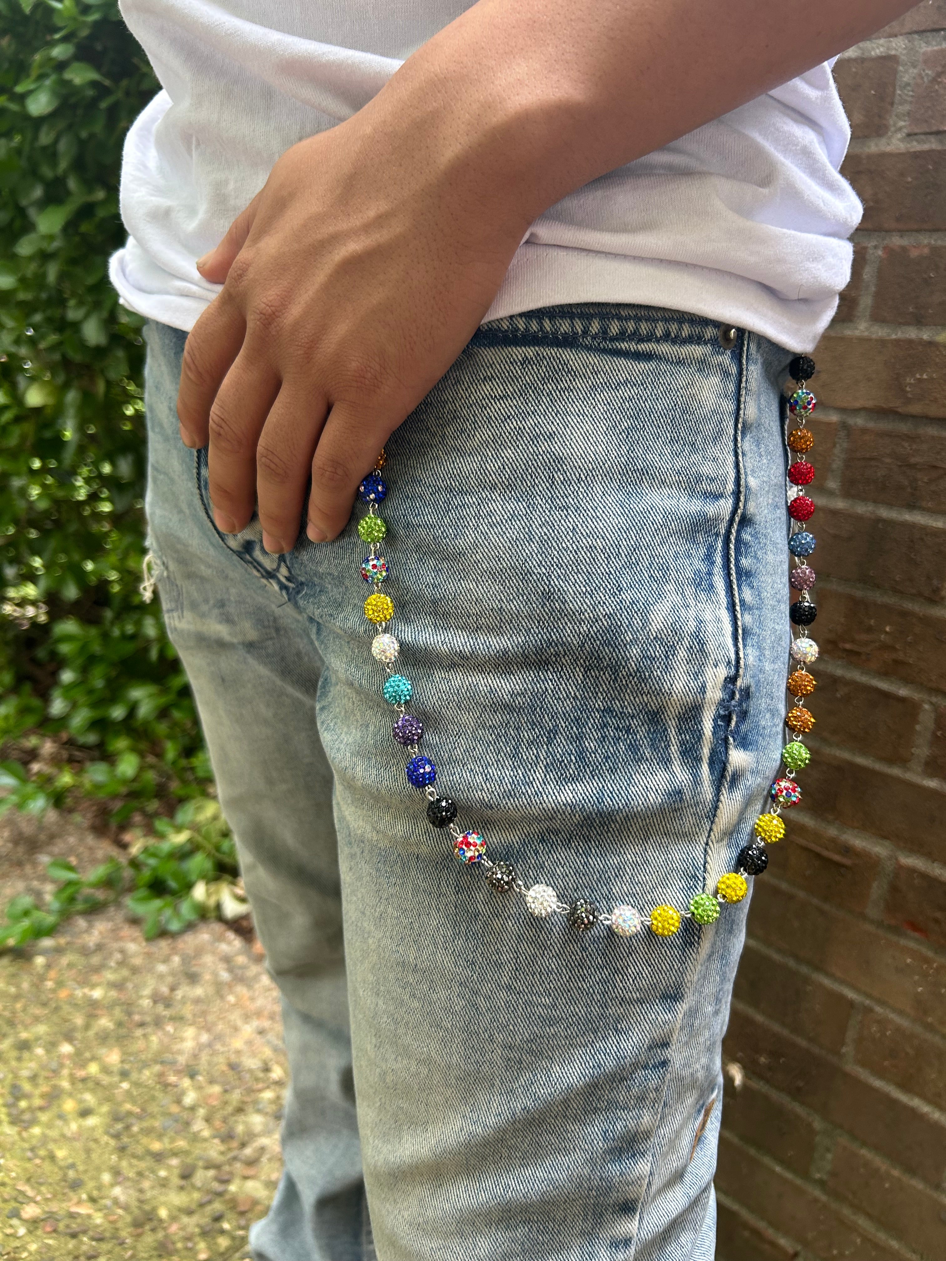 Multi-Color LSD Club Wallet Chain