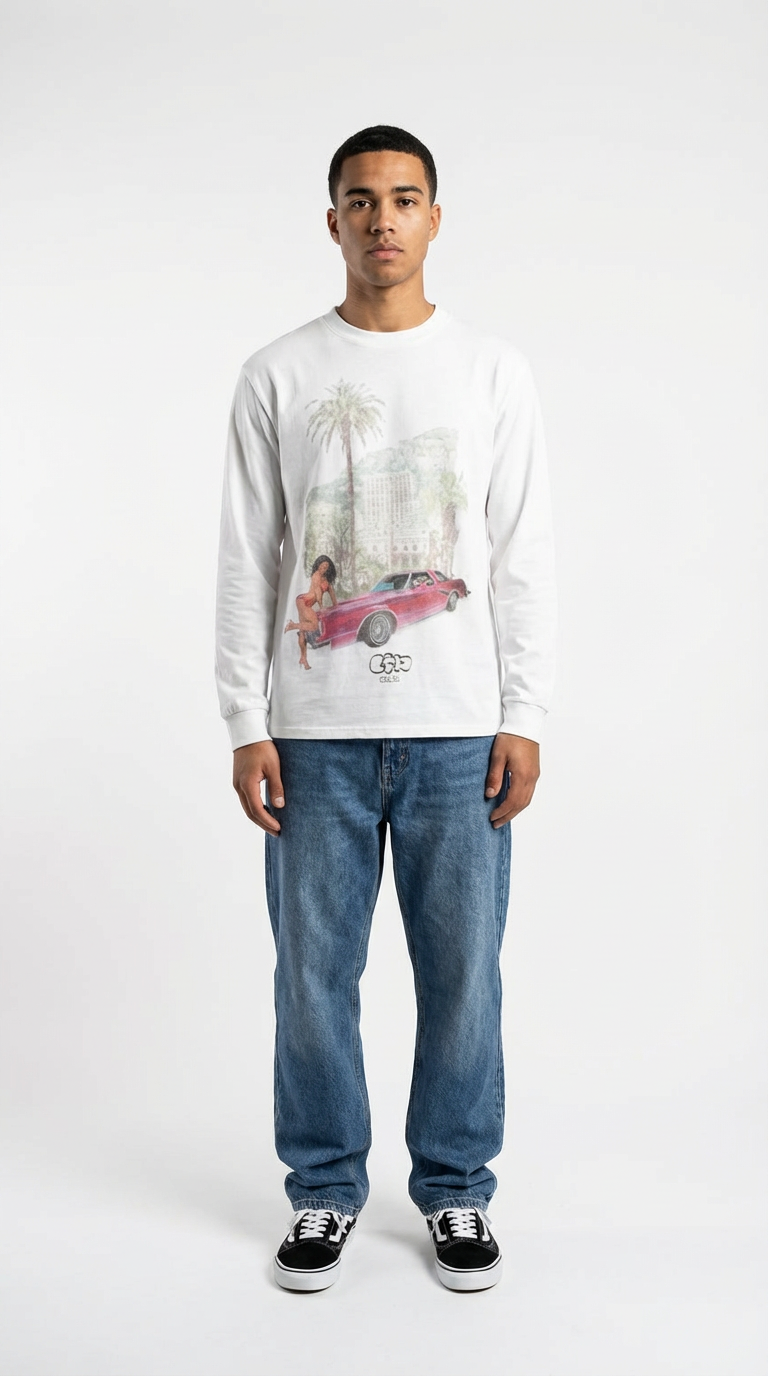 "Sunset Drive" Thermal Long-sleeve