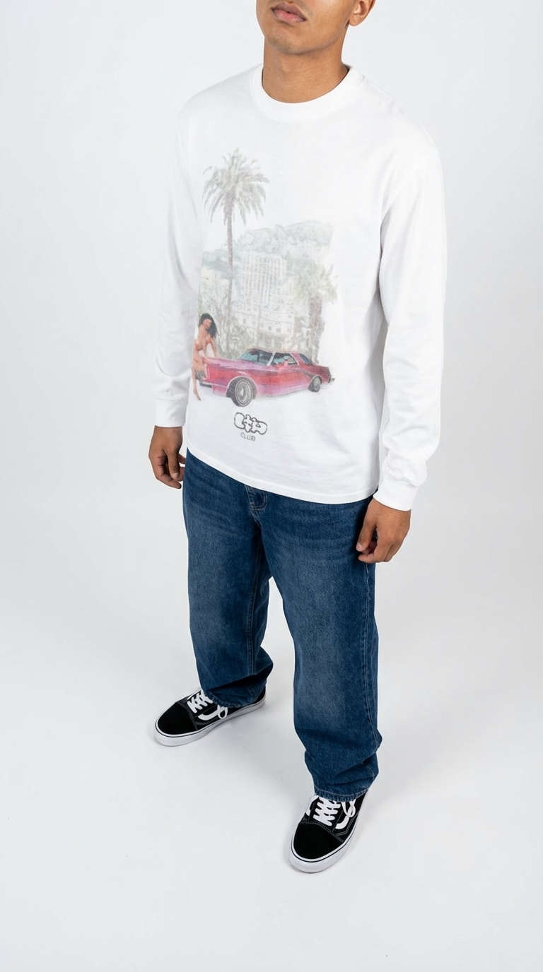 "Sunset Drive" Thermal Long-sleeve